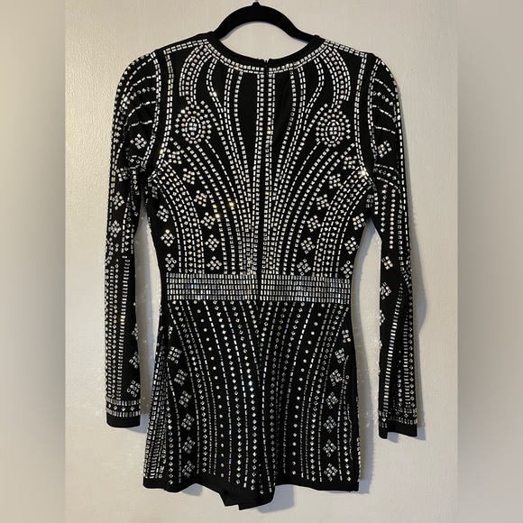 NWOT Rhinestone Encrusted Romper - Picture 3 of 5